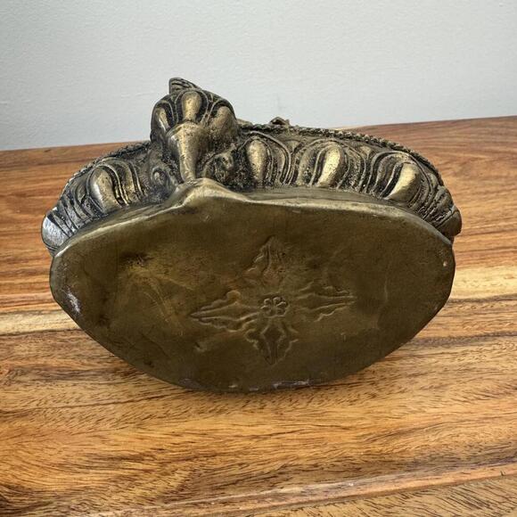 Solid Brass Antique Finish Tara Female Buddha Statue - Serene Spiritual Decor - Picture 5 of 8